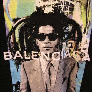 Men's "Balenciaga" Basquiat Image t-shirt/Basquiatlenciaga